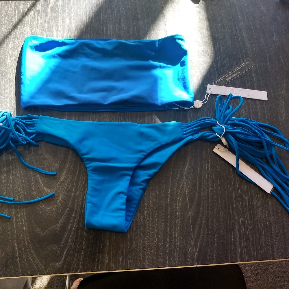 Mikoh Bikini Set L NWT Corsica Top / Moorea Bottom